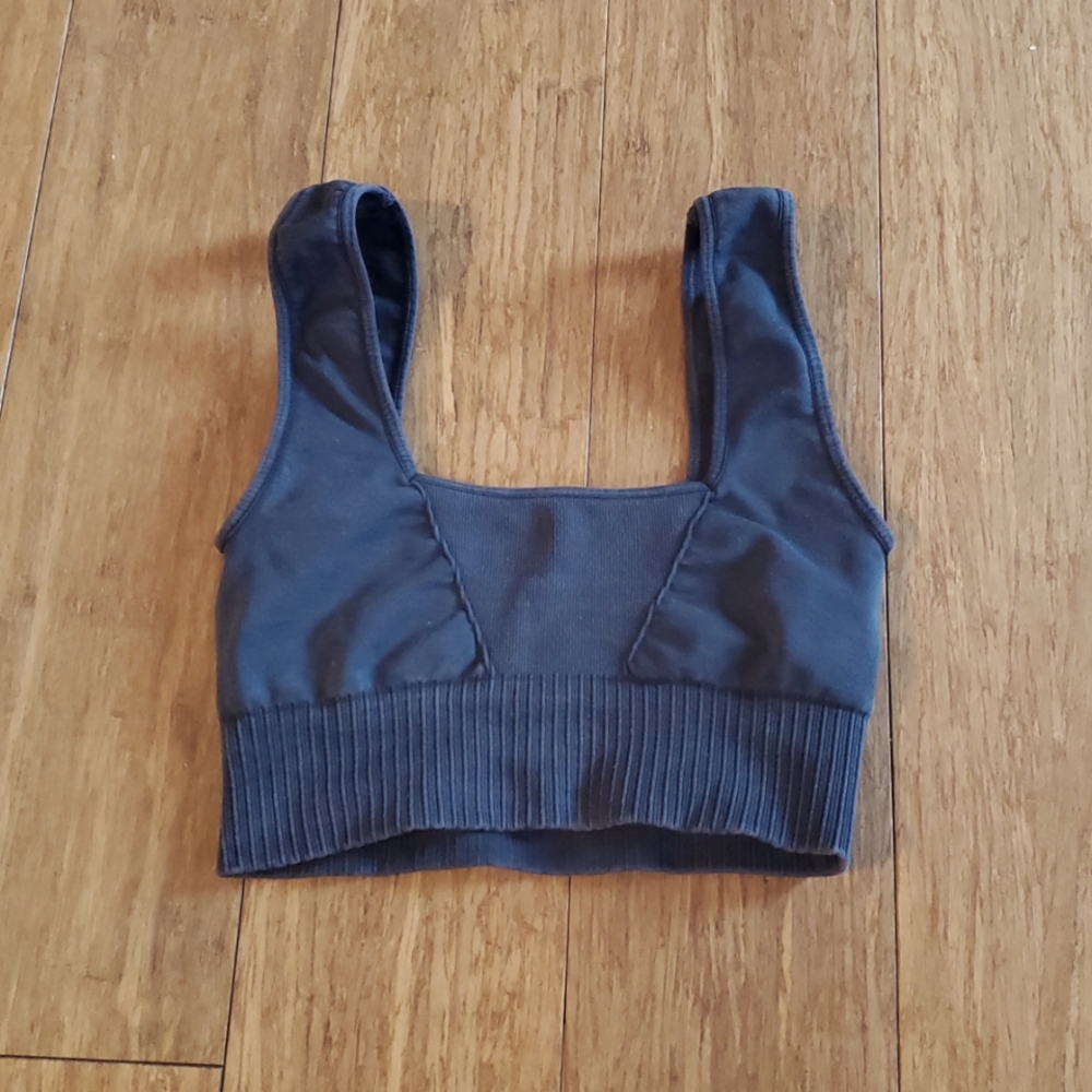 NWOT Free People Movement Good Karma Square-Neck Bra